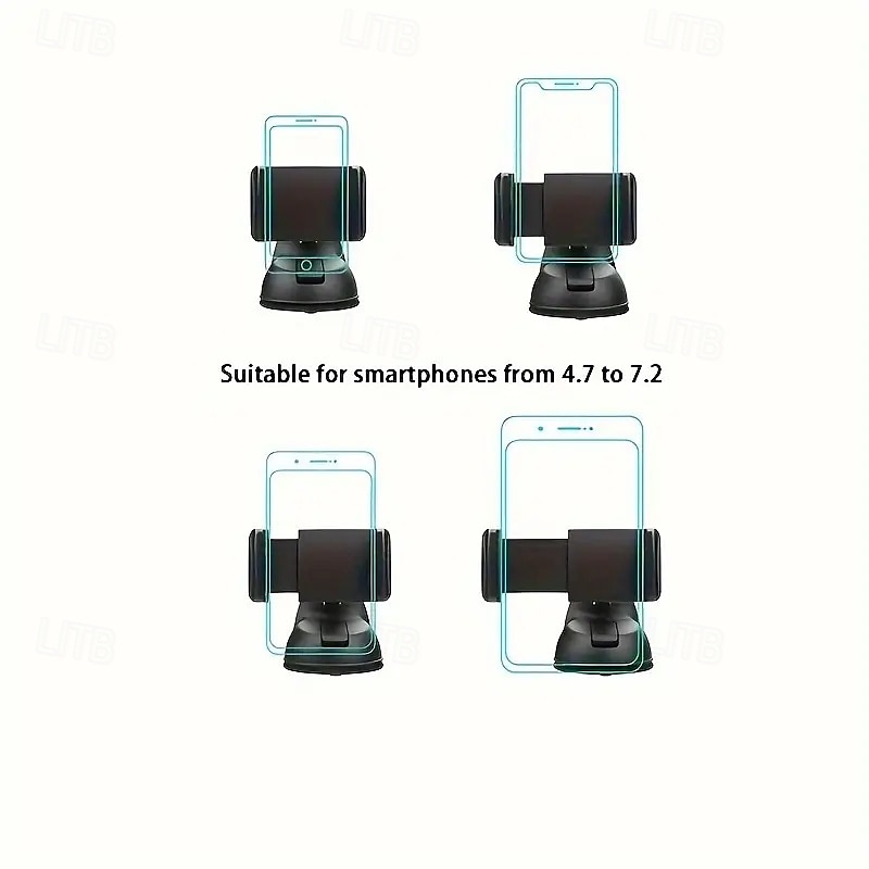 Free Rotating Car Phone Holder Adjustable Horizontal And Vertical Strong Vacuum Adsorption Car Gps Navigation Bracket Suitable For All Compatible Cell Phones 2025 - $17.99 –P8