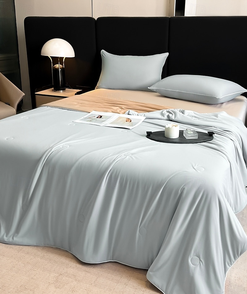 Lätt kylande täcke komforter Tencel Lyocell fiber för sommar lätt skötsel naturligt andningsbar och kylande 2025 - $59.99 –P2