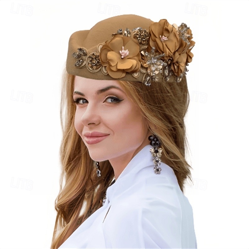 accessoire Tissu Mariage Soirée Élégant Mariage Avec Fleur Casque Couvre-chef de 2025 ? $23.99 –P9