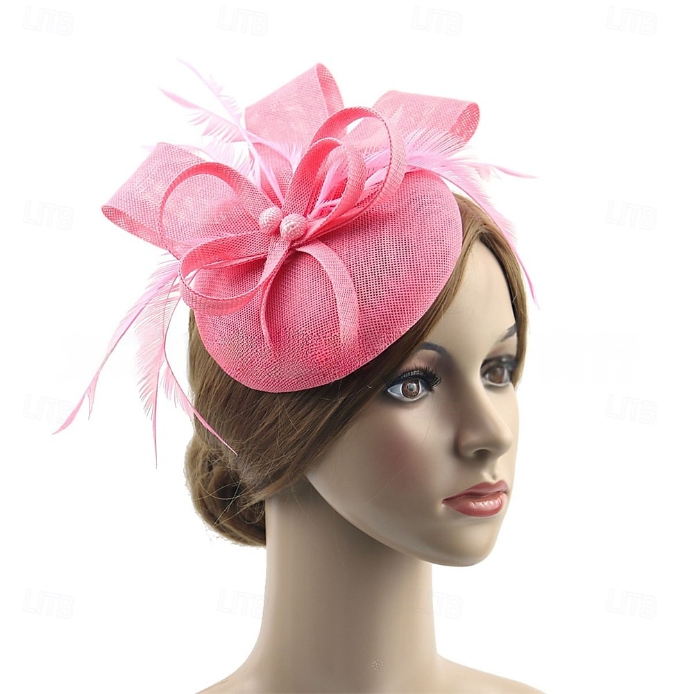 Hodeplagg Lin Hatt Bryllup Bursdag Kveldsfest Te-Party Hestevogn Vintage Søt Med Blomster Hodepynt Hodeplagg 2026 - $16.49 –P8