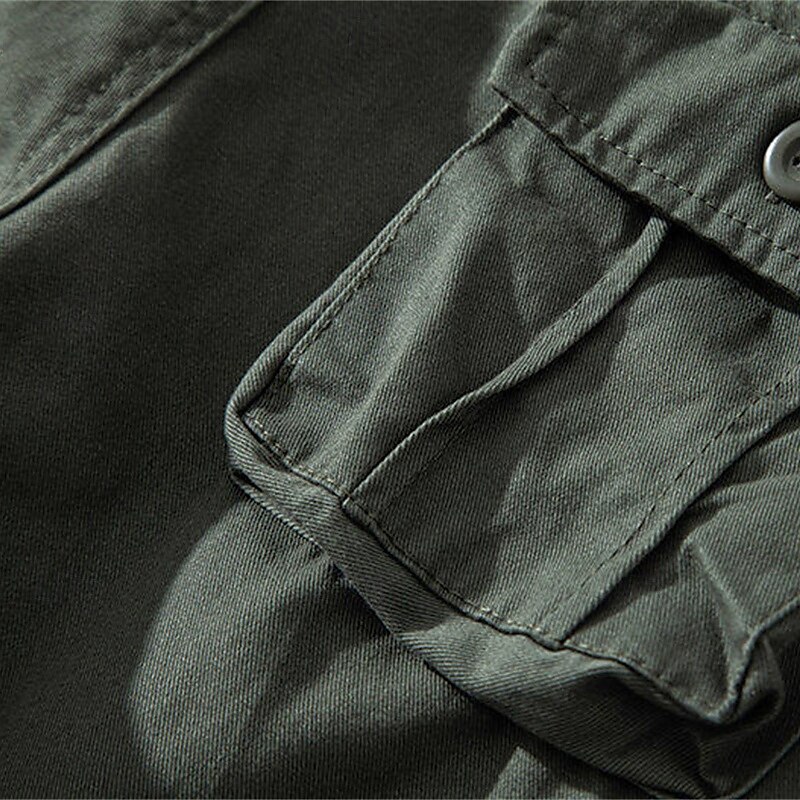 Herren Cargo-Shorts Shorts Sommershorts Mehrere Taschen Klappentasche Einfach Komfort tragbar Knielang Outdoor Sport Täglich Mode Lässig Schwarz Gelb 2025 - $20.99 –P11