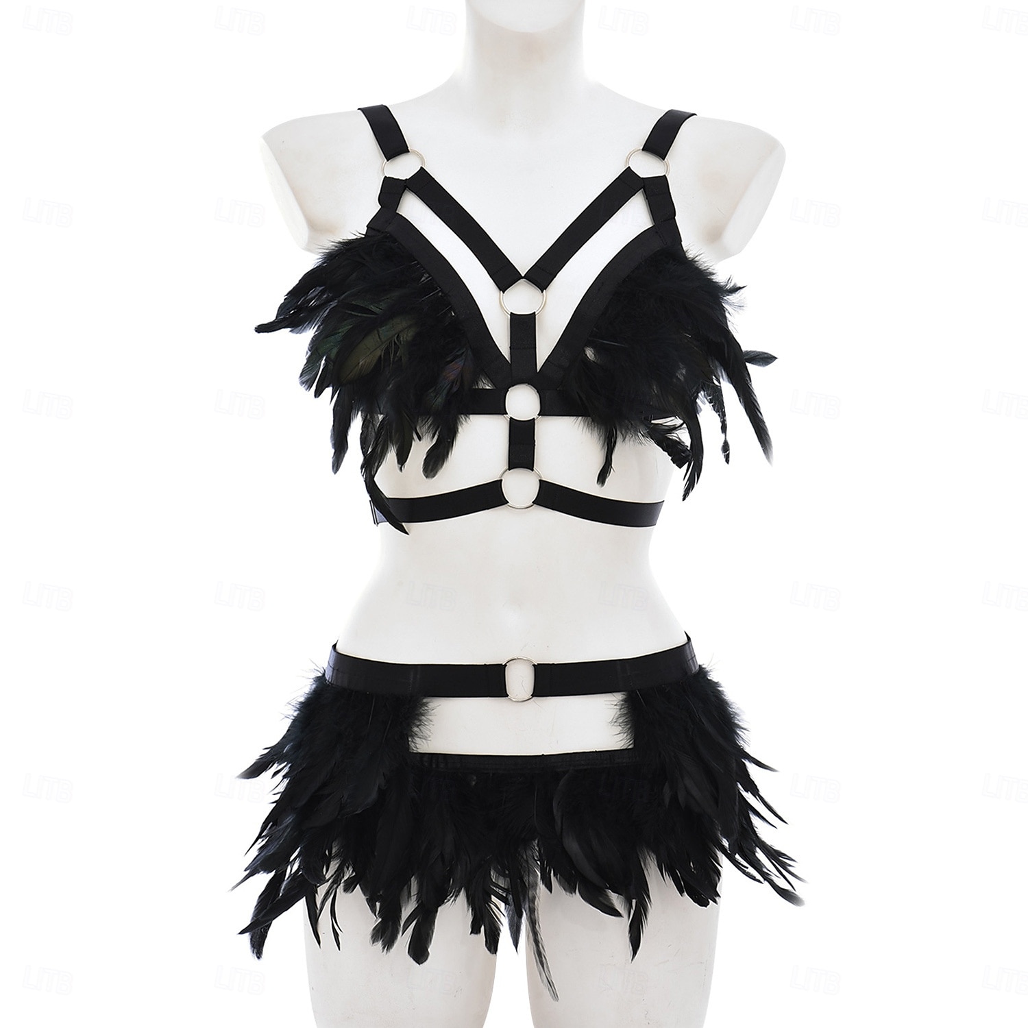 Húzza királynő Halloween Felszerelések Alsónemű Feather Bralette Büszkeség Szivárvány Szexi jelmez Felnőttek Női Mindszentek napja Farsang Pride Parade Büszkeség hónapja Egyszerű Halloween jelmezek 2025 - $30.99 –P3