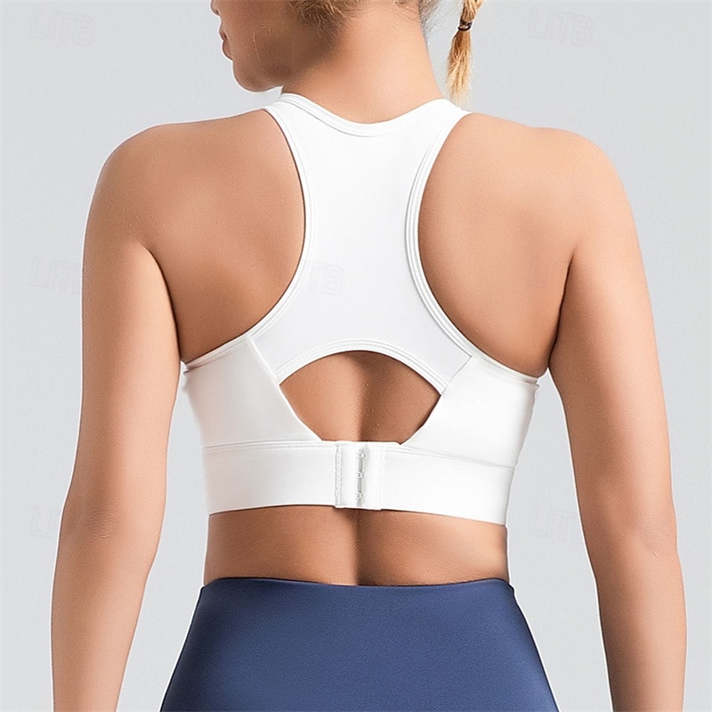 Sports Bra Hollow Mesh Back Sports Bra Fitness Yoga Vest Shockproof Yoga Bra Without Steel Ring 2025 - $21.99 –P6