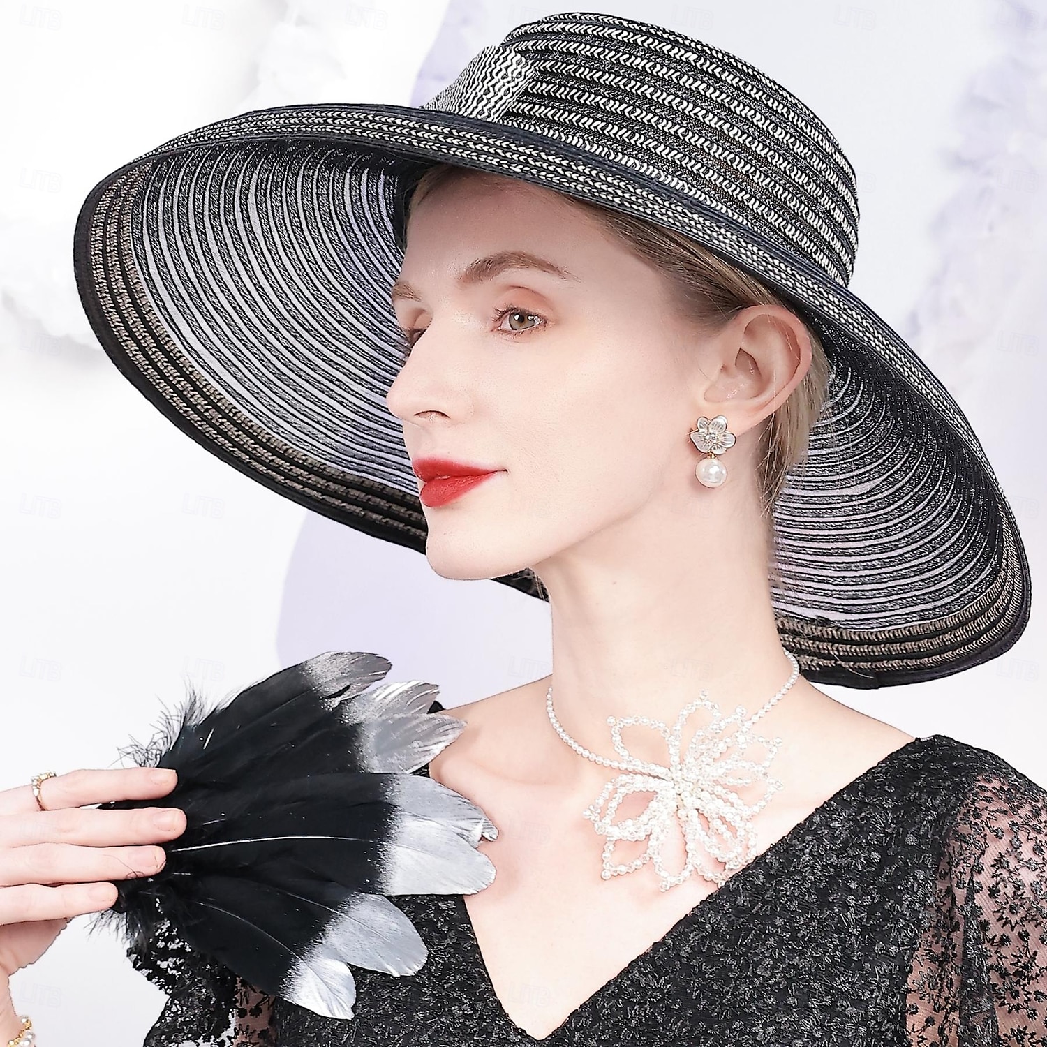 Hatter Fiber Bowlerhatter Bøttehatt Solhatt Ferie Te Fest Elegant Bryllup Med Sløyfe Tvinning Hodeplagg Hodeplagg 2026 - $45.99 –P9