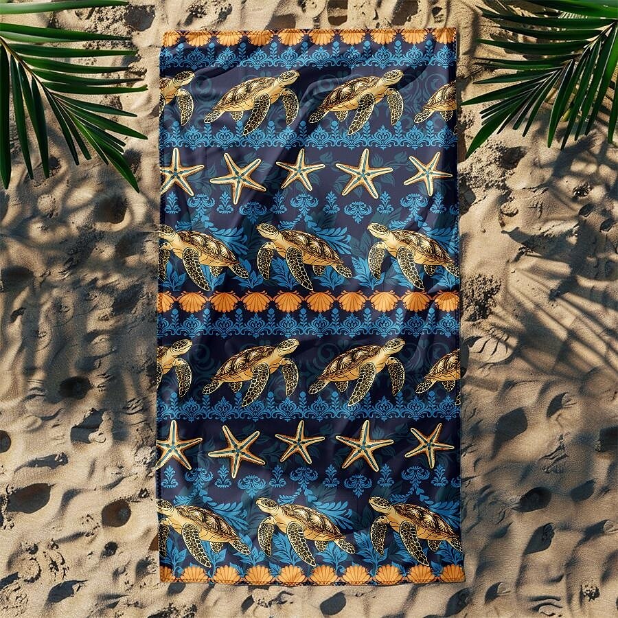 telo mare stampato, telo mare leggero e anti-sabbia ad asciugatura rapida, ideale per viaggi, piscina e uso all'aperto del 2025 a $10.99 –P13
