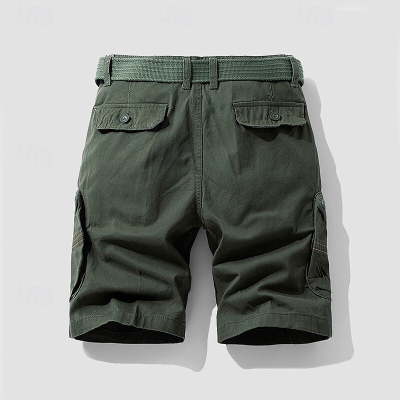 Per uomo Pantaloncini cargo Shorts Pantaloncini Estivi Bottoni Tasca con cerniera Tasche Multiple Semplice Comodità Indossabile Lunghezza al ginocchio All'aperto Sport Quotidiano Moda Casual Nero Blu del 2025 a $31.99 –P16