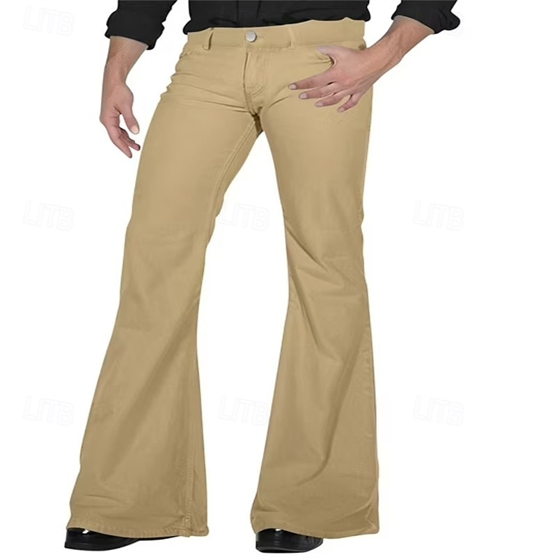 Retro Vintage 1970er Lange Länge Hose Schlaghosen Hippie Einfarbig Herren Maskerade Alltagskleidung Pride Parade Pride-Monat Erwachsene Hose Frühling & Sommer 2025 - $28.99 –P7