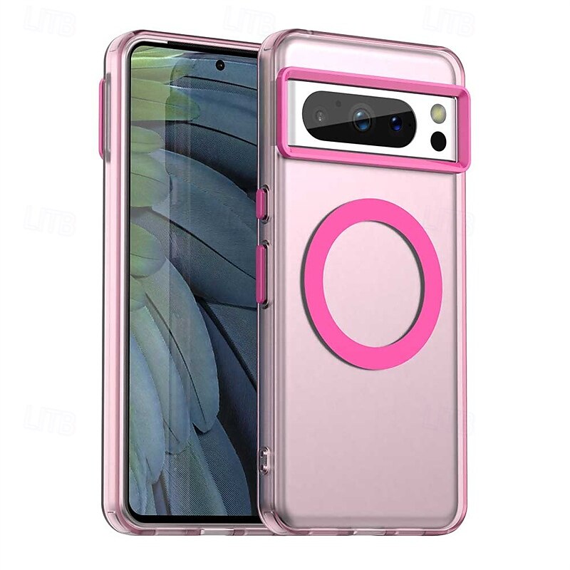 Магнитный чехол для телефона для Google Pixel 9 Pro/9 Pro XL/8 Pro/8/9 ПК металл противоударный чехол с поддержкой беспроводной зарядки 2025 - $19.99 –P1