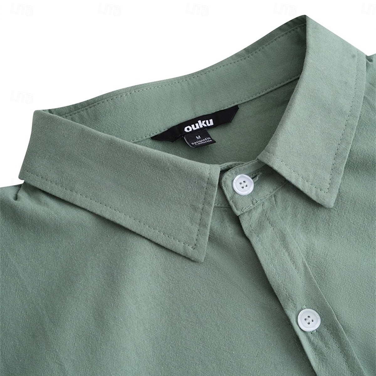 Voor heren Overhemd Linnen overhemd Zomer overhemd Strand Kleding Westers overhemd Overhemd met knopen Effen Kleur Vakantie Straat Wit Groen Khaki Licht Blauw Lange mouw Omgeslagen kraag Zomer Kleding 2025 - $25.99 –P8
