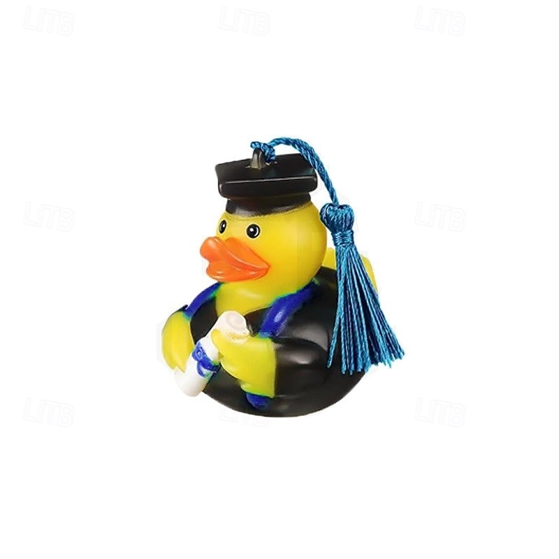 10 peças decoração de painel de carro chapéu de formatura pato de borracha enfeites de carro patos com boné de formatura de 2025 por $22.99 –P7