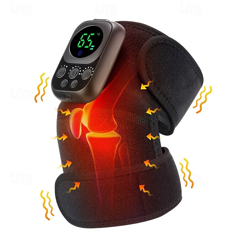 Protetor de Joelho Elétrico com Aquecimento Auto EMS e Controle Remoto Sem Fio para Fisioterapia do Joelho de 2025 por $84.99 –P1
