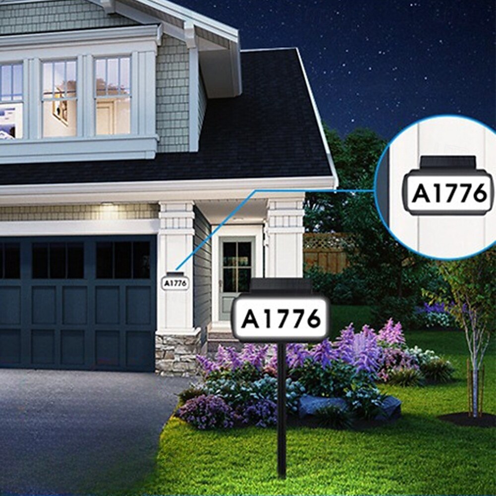 1 pz. Luci per indirizzo, luce solare per esterni con numero civico, dimmerabile a tre colori, luce da parete senza cablaggio, luce con spina di terra, due modalità, illuminazione per cortile, giardino, portico, cartello stradale del 2025 a $32.99 –P1