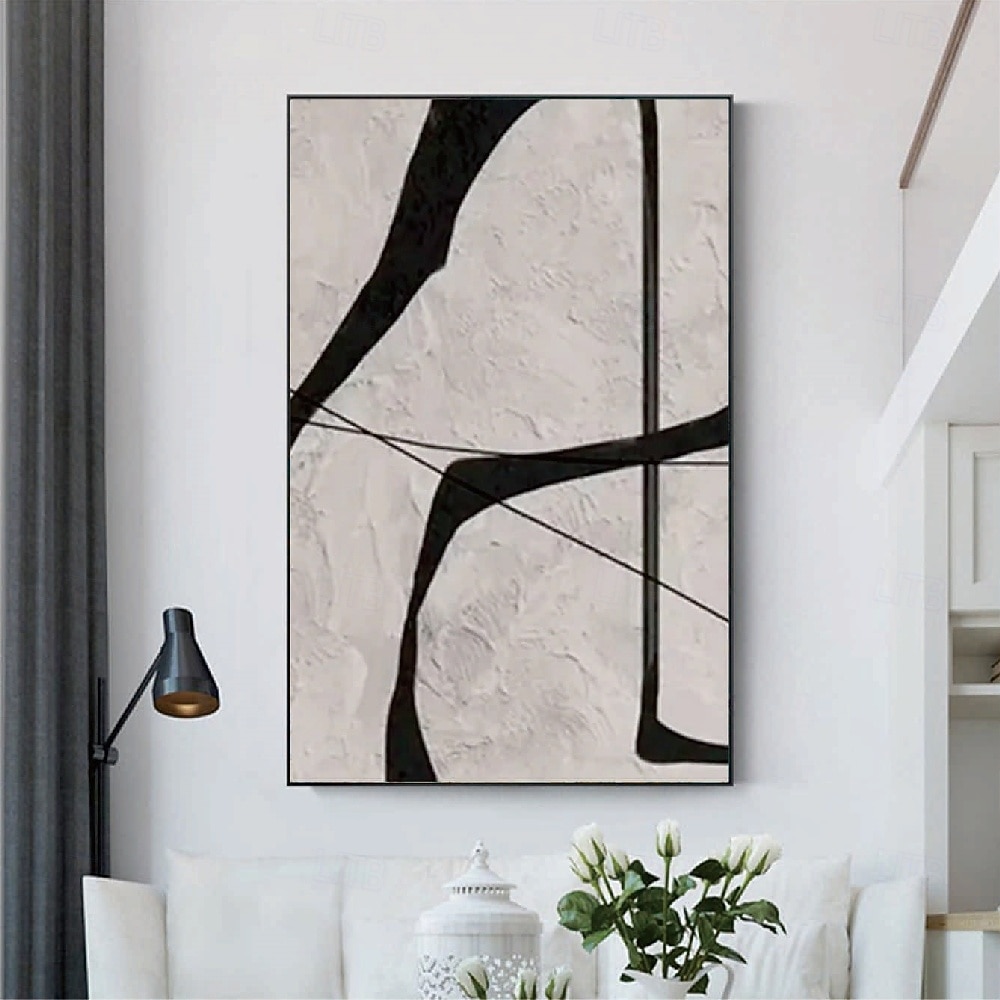 Ölgemälde handgemachte Ölgemälde Wabi Sabi Wandkunst 2er Set beige abstrakte Malerei auf Leinwand ein Paar beige Textur Wandkunst neutral abstrakte Wandkunst Boho Wanddekoration 2025 - $77.99 –P5