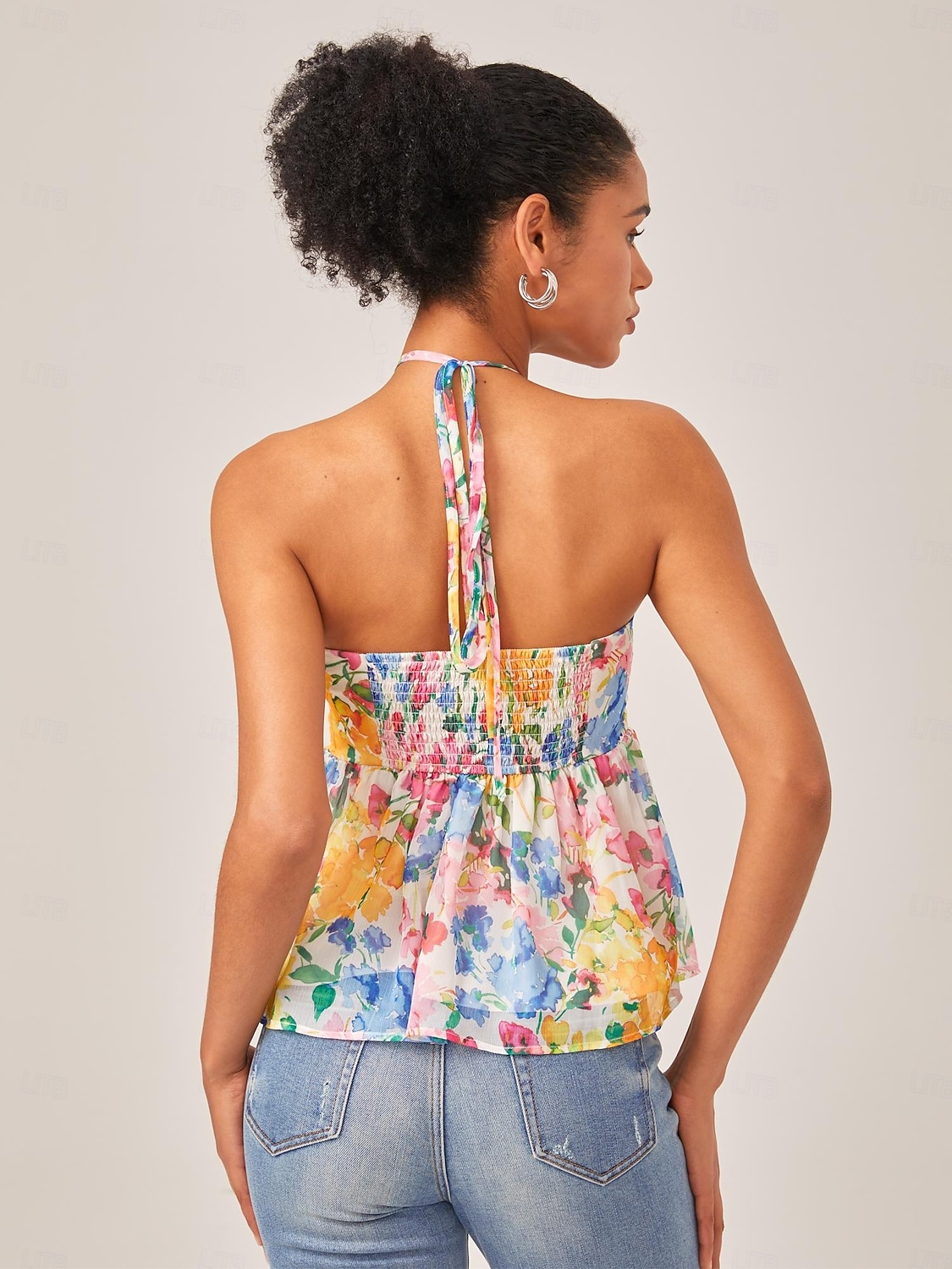 bloemenprint halter tanktop 2025 - $52.99 –P6