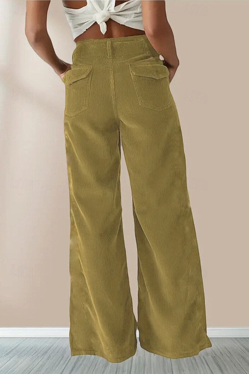 Per donna Pantaloni in cotone e lino Moda Lunghezza intera Naturale Semplice Tasca Comodo All'aperto Confortevole All'aperto Uscire Nero Blu Caffè Ciano Estate Vestibilità regolare del 2025 a $31.99 –P7