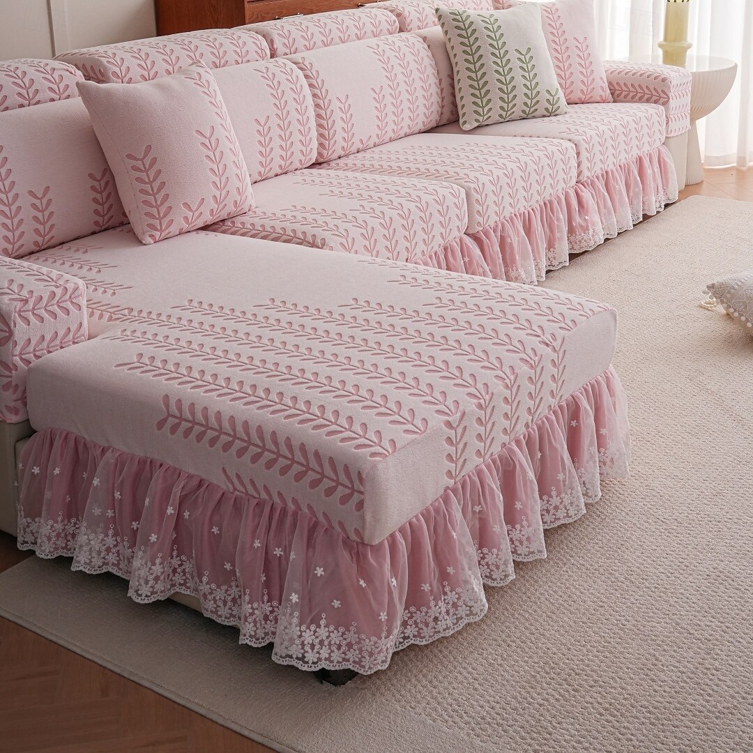 1 federa elasticizzata per cuscino divano, universale, in morbido pile polare jacquard, facile da pulire &durevole del 2025 a $10.99 –P8