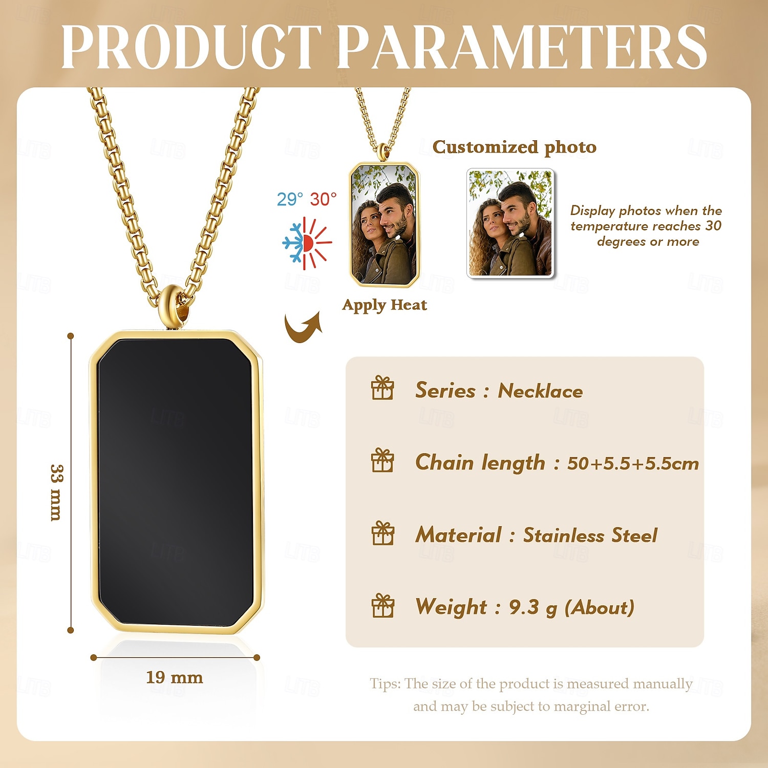 Collier thermochrome personnalisé meilleur cadeau pour maman – Pendentif photo qui change avec la chaleur parfait pour la fête des pères la fête des mères la Saint-Valentin et les anniversaires de 2025 ? $22.99 –P4