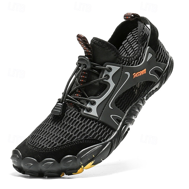 Voor heren Sneakers Rivierschoenen Canyoning Casual Dagelijks PU Leder Netstof Ademend Comfortabel Anti-slip Veters Zwart Bruin Groen Zomer Lente 2025 - $32.99 –P1
