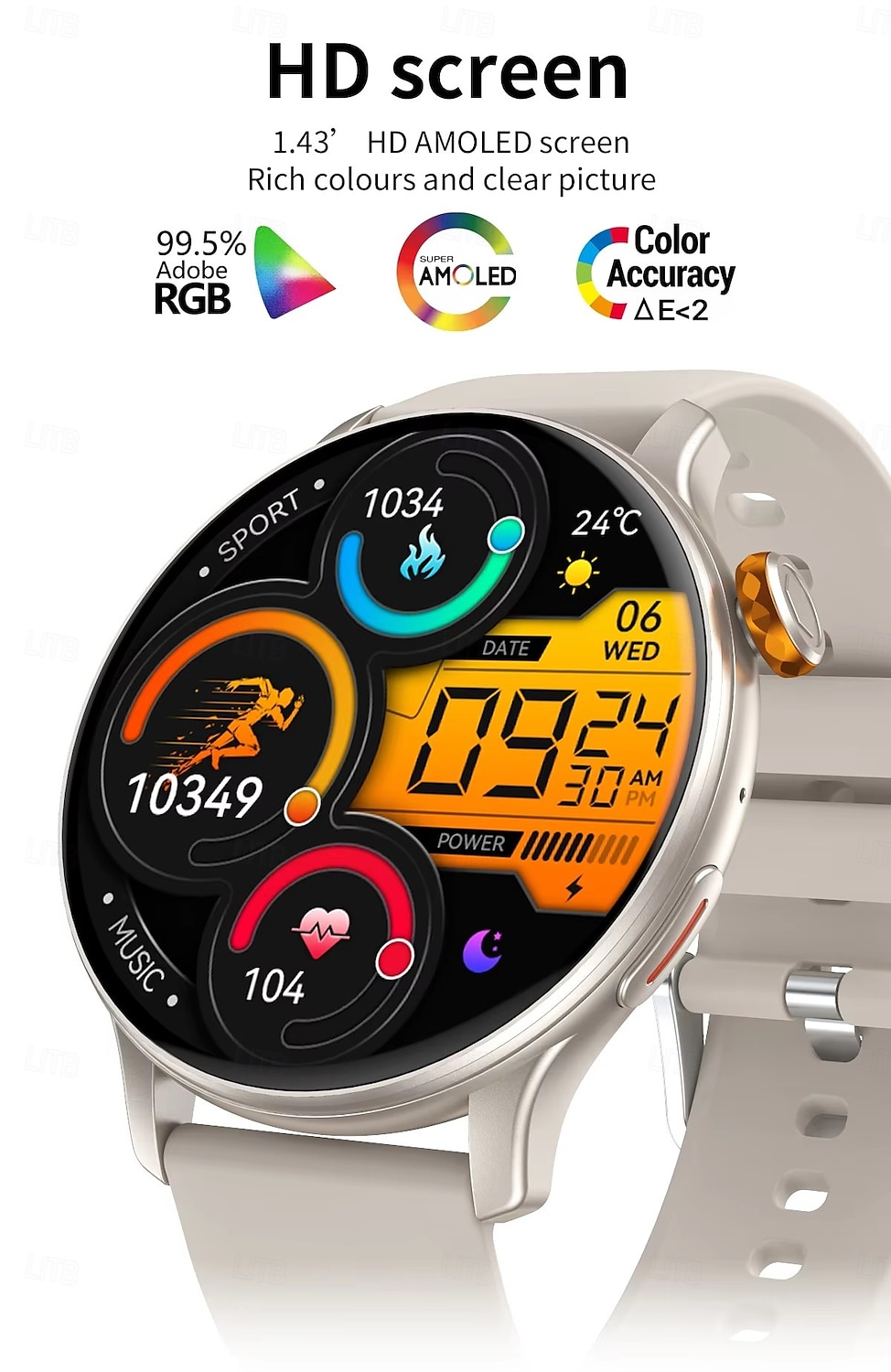 CY26 Smart Watch with Large AMOLED Screen HD Bluetooth Calling & Voice Assistant – Fitness Tracker for Men & Women 2025 - $54.99 –P3