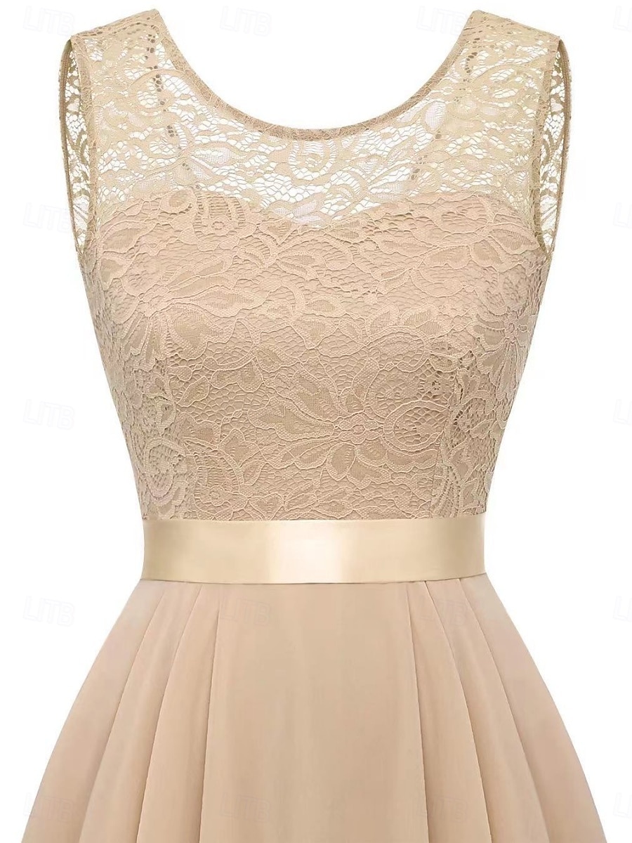 Rochie mini de damă rochie în linie A rochie din tull elegantă petrecere cocktail nuntă petrecere în aer liber ajustare regulată grafică fără mâneci gât rotund roz vin khaki gri vară primăvară 2025 - $46.99 –P14