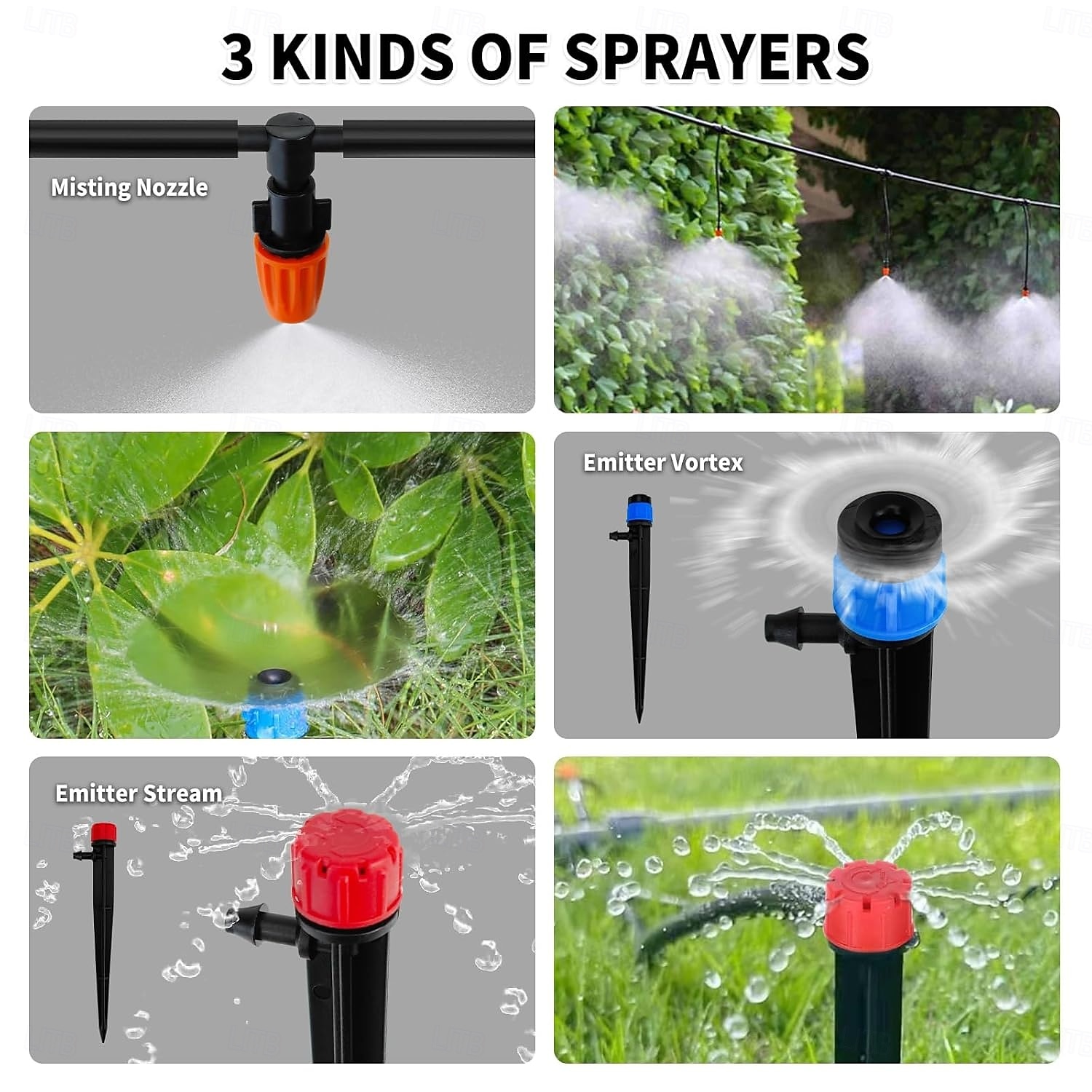 240FT Drip Irrigation System,Automatic Drip Irrigation Kit with 1/2 inch Hose 1/4 inch Distribution Tubing and Accessories,for Lawn Raised Bed Greenhouse Plant Watering System 2025 - $68.99 –P7