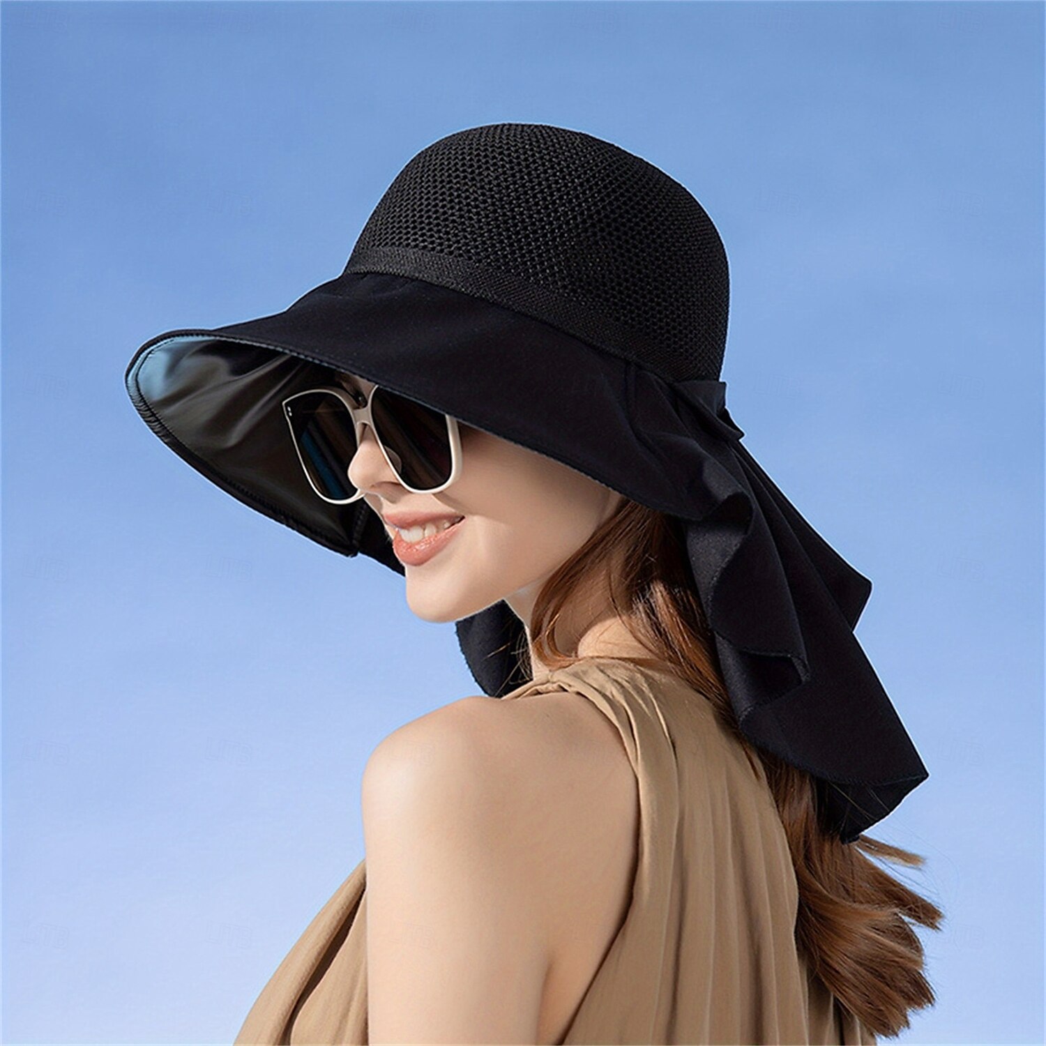 Women's Foldable Wide Brim Sun Hat with Neck Flap - UV Protection Cotton Beach Hat for Outdoor Hiking, Picnics & Summer Activities, Hiking Accessory | Foldable Hat | Breathable Fabric, Camping Gear 2025 - $25.99 –P2