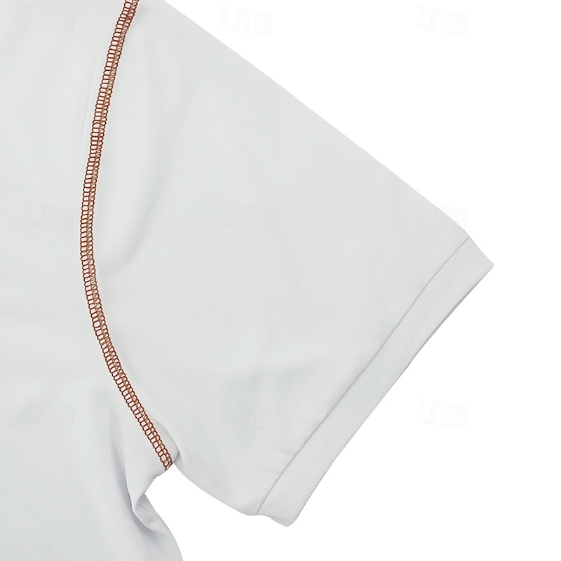 Homens Camisa de golfe Camisas Polos de Golfe Trabalho Casual Lapela Manga Curta Básico Moderno Bloco de cor Patchwork Botões Verão Normal Preto Branco Vinho Azul Marinha cáqui Verde Tropa Camisa de de 2025 por $18.99 –P9