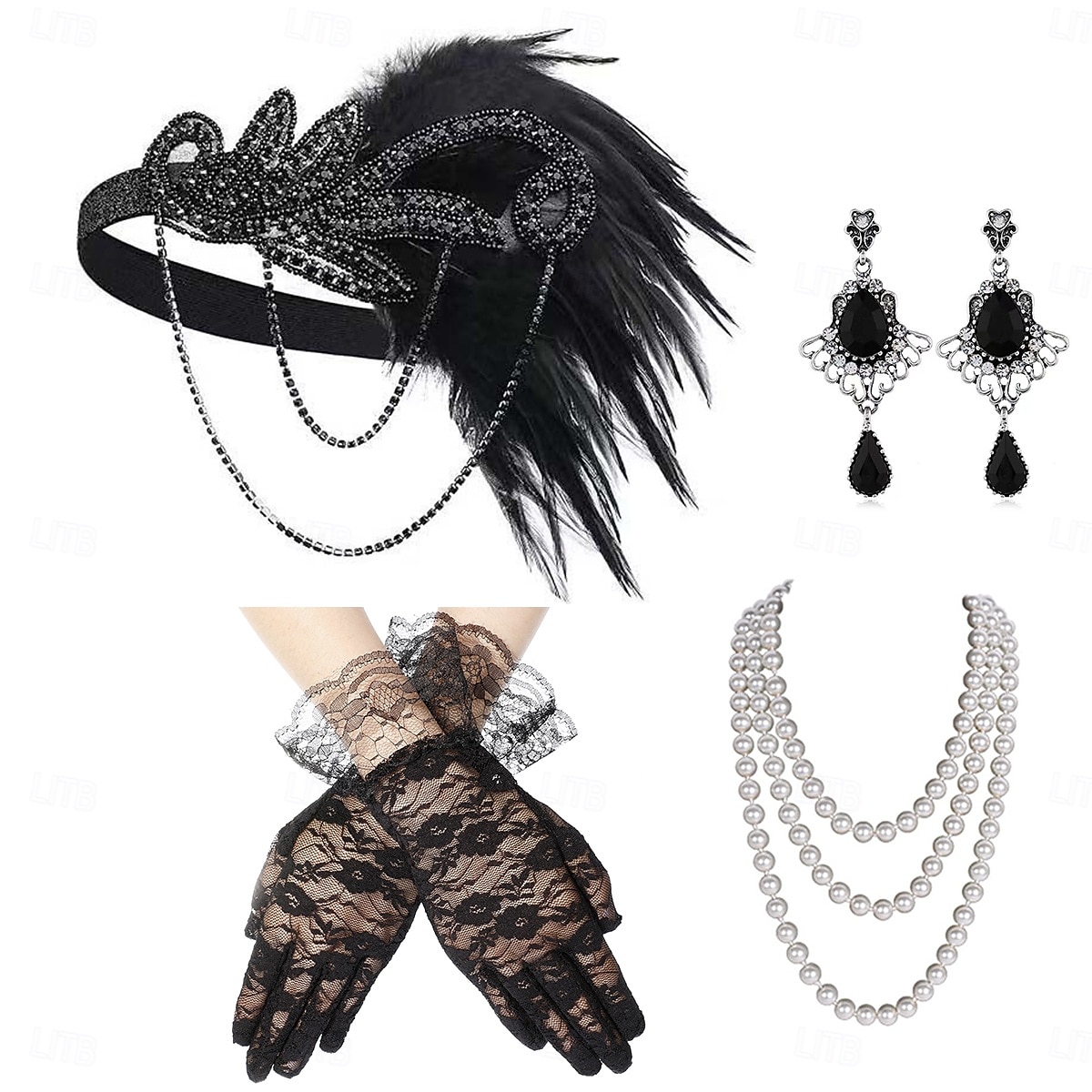 1920-as évek A nagy Gatsby Flapper fejpánt A nagy Gatsby Toll Retro Csillogó glitter Kristály / Strassz Jelmez Női Farsang Álarcos mulatság Április bolondja Party estélyi viselet Álarcos mulatság 2025 - $23.99 –P4