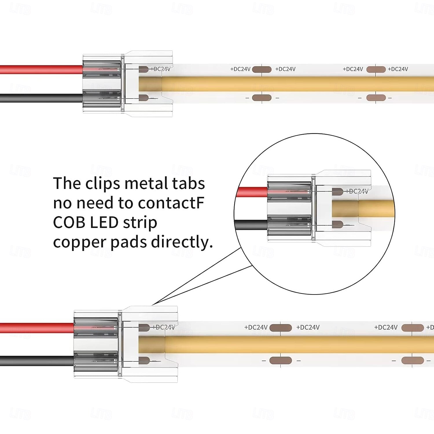 COB LED Strip Connectors 10 PCS 20 PCS 5mm 8mm 10mm 2-pin LED Strip Connectors LED Tape Connectors Transparent Solderless no Dark Areas Suitable for LED Light Connectors DIY COB/SMD 2025 - $9.99 –P6