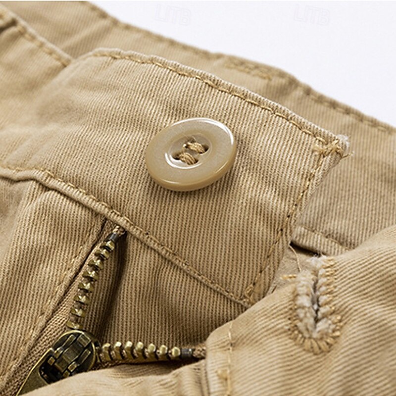 Per uomo Pantaloncini cargo Shorts Pantaloncini Estivi Bottoni Tasca con cerniera Tasche Multiple Semplice Comodità Indossabile Lunghezza al ginocchio All'aperto Sport Quotidiano Moda Casual Nero Blu del 2025 a $31.99 –P6