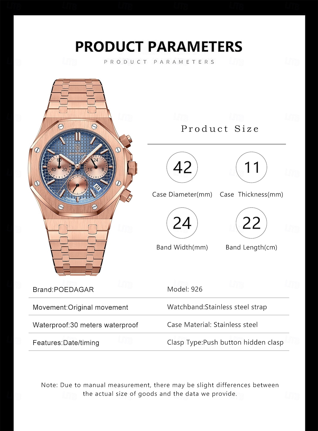 Men Mechanical Watch Quartz Watch Retro Vintage Wristwatch Luminous LED Back Light Chronograph Waterproof Stainless Steel Watch 2026 - $47.99 –P3