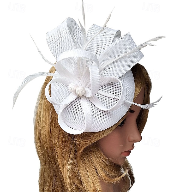 Elegancja Nakrycie głowy Kapelusz Fascynatory Fascynator Dama Strój na bal maskowy Damskie derby Wesele Ascot Dla dorosłych Kapelusz Wiosna i lato 2026 - $56.99 –P9
