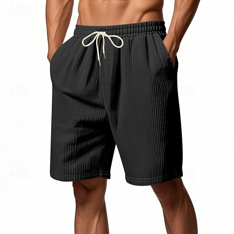 Per uomo Shorts Pantaloncini casual Pantaloncini di velluto a coste Coulisse Elastico in vita Gamba Dritta Semplice Comodità Traspirante Lunghezza al ginocchio Sport all'Aperto Quotidiano Ferie Moda del 2025 a $17.99 –P6