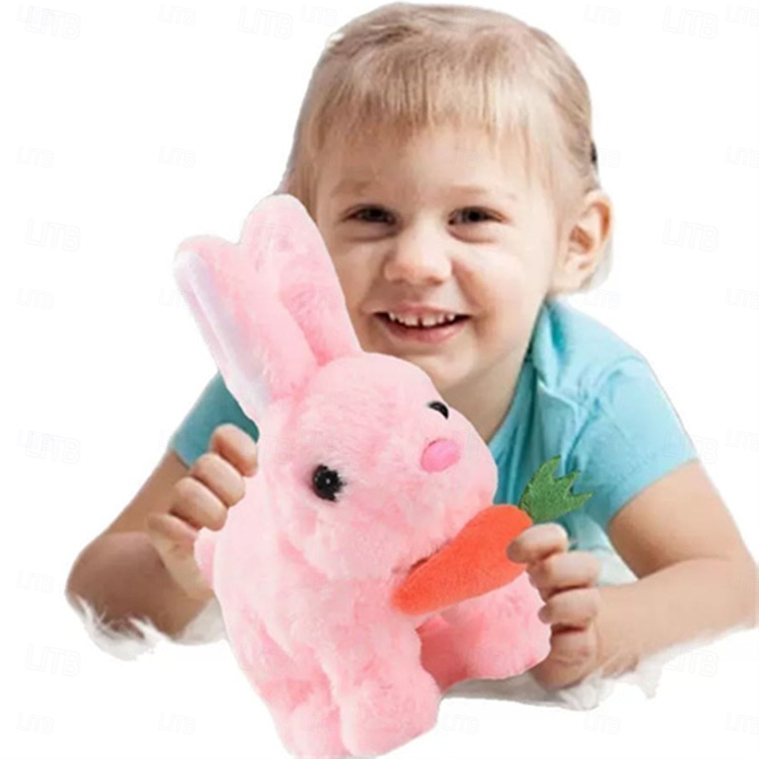 My Realistic Bunny Toy Interactive Electronic Pet Toys Bunnies can Hops Walks and Wiggles its EarsEaster Plush Stuffed Bunny Toy Educational Toys for Kids 2025 - $9.99 –P7