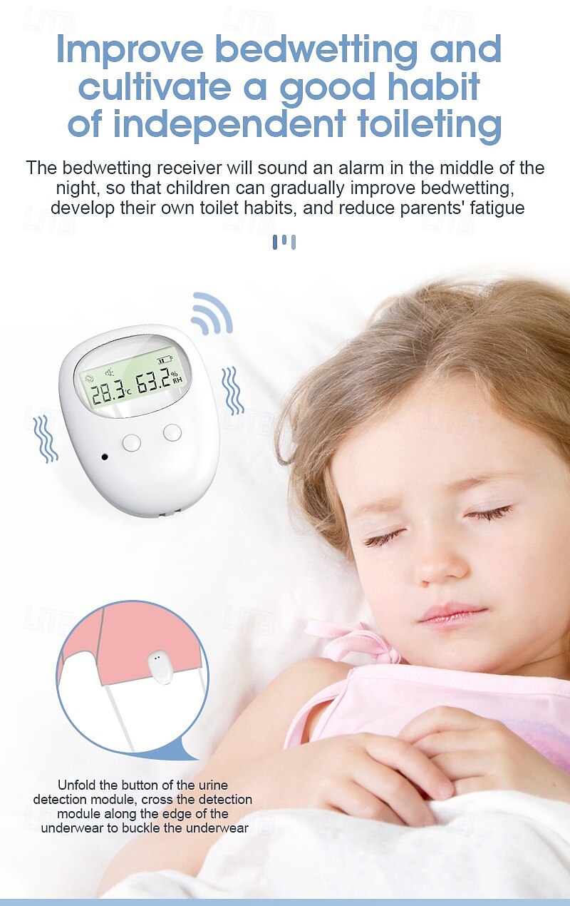 Wireless new enuresis alarm for children elderly urination and defecation training device for bedwetting reminder 2025 - $63.99 –P9