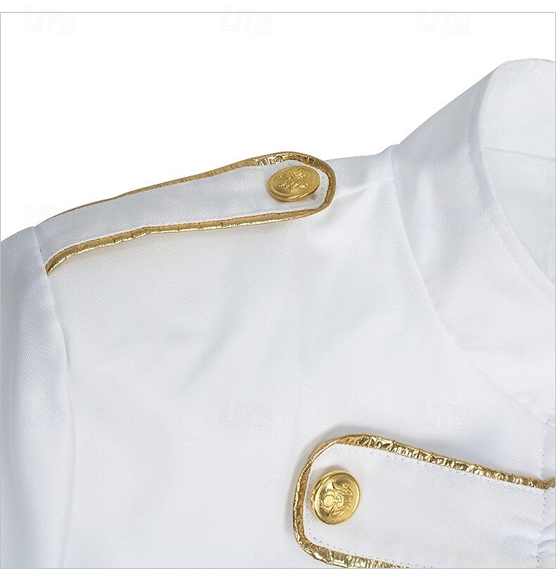 Punk și gotic Steampunk Stilul militar Geacă Îmbrăcăminte Exterior Brodat Costume de fancy Bărbați Regal Halloween Carnaval Performanță LARP Ren Faire Adulți 2026 - $39.99 –P17