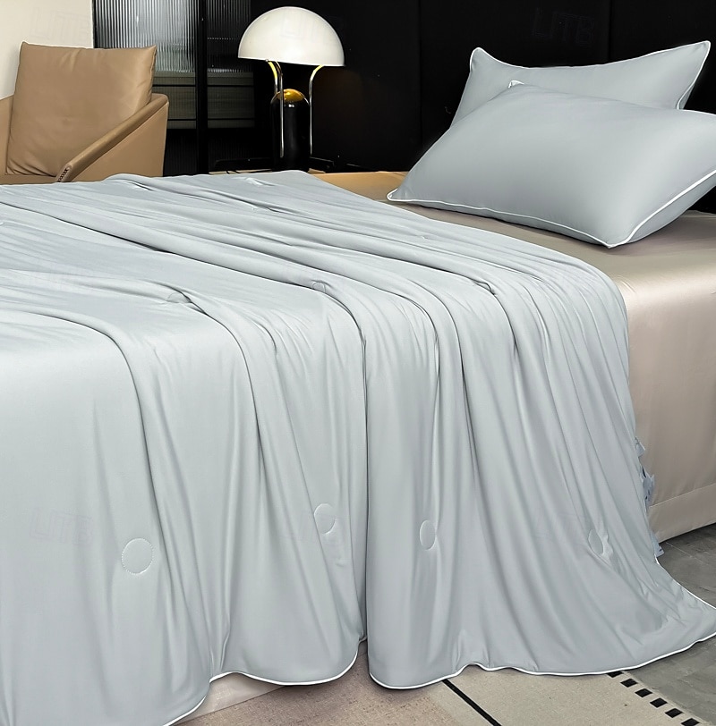 Lätt kylande täcke komforter Tencel Lyocell fiber för sommar lätt skötsel naturligt andningsbar och kylande 2025 - $59.99 –P10