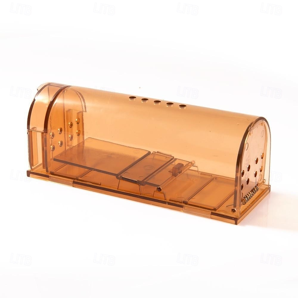 Cușcă reutilizabilă din plastic pentru capcană pentru șoareci, cutie umană de prindere a șobolanilor pentru uz interior în exterior, instrument non-toxic pentru controlul rozătoarelor pentru grădina 2025 - $9.99 –P10