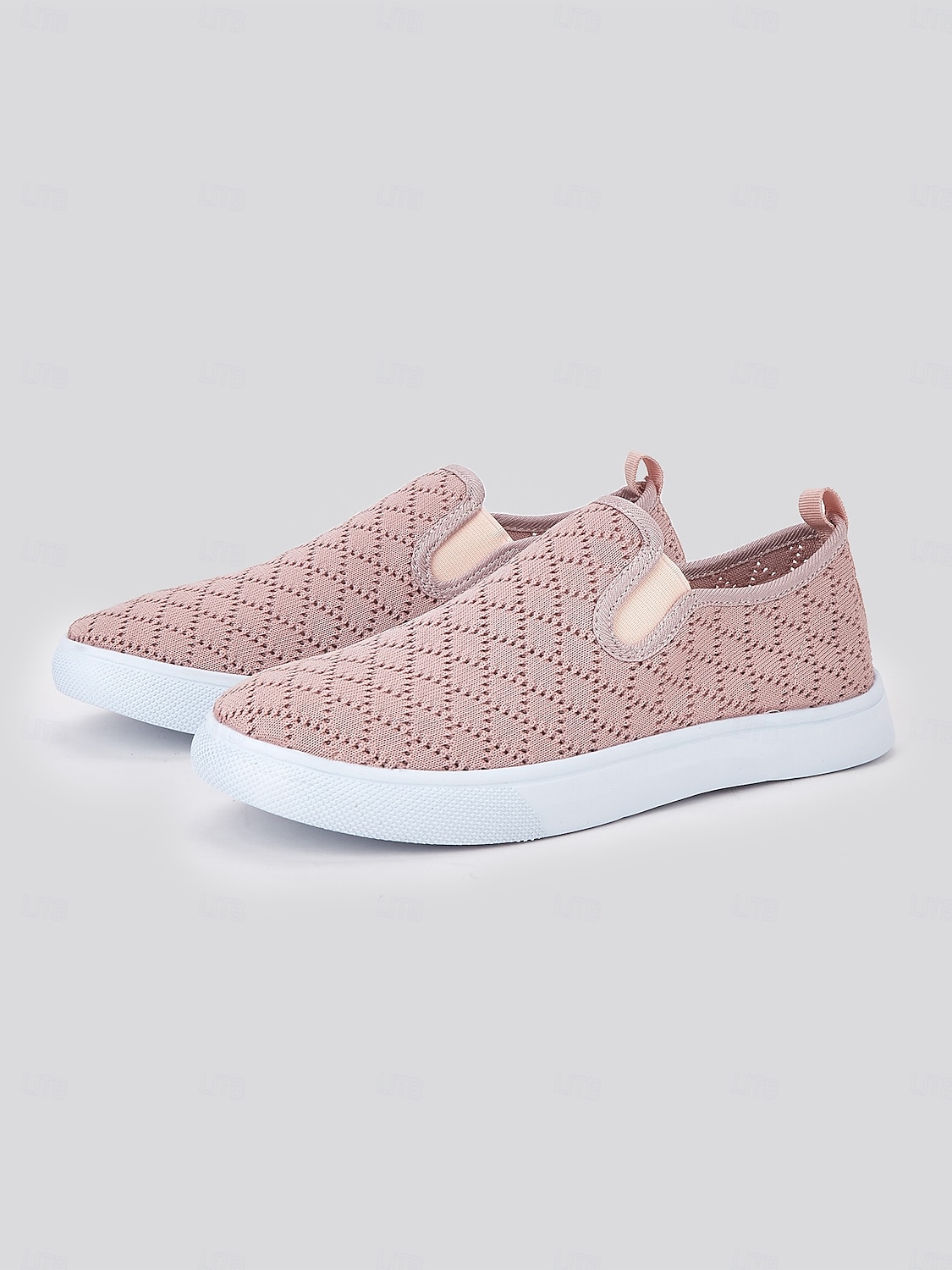 scarpe slip-on da donna in maglia – stile traspirante ed elegante per le donne durante i picnic primaverili, le passeggiate al parco e le commissioni quotidiane del 2025 a $26.99 –P2