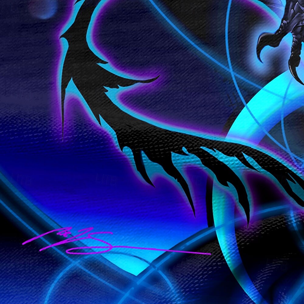 dragonblade nightblade hi rez od ruth thompson pánské 3d tričko s dračím tričkem tričko s dlouhým rukávem triko s dlouhým rukávem 3D tisk košile s výstřihem móda přehnané ulice ležérní modrá všechna 2025 - $20.99 –P2