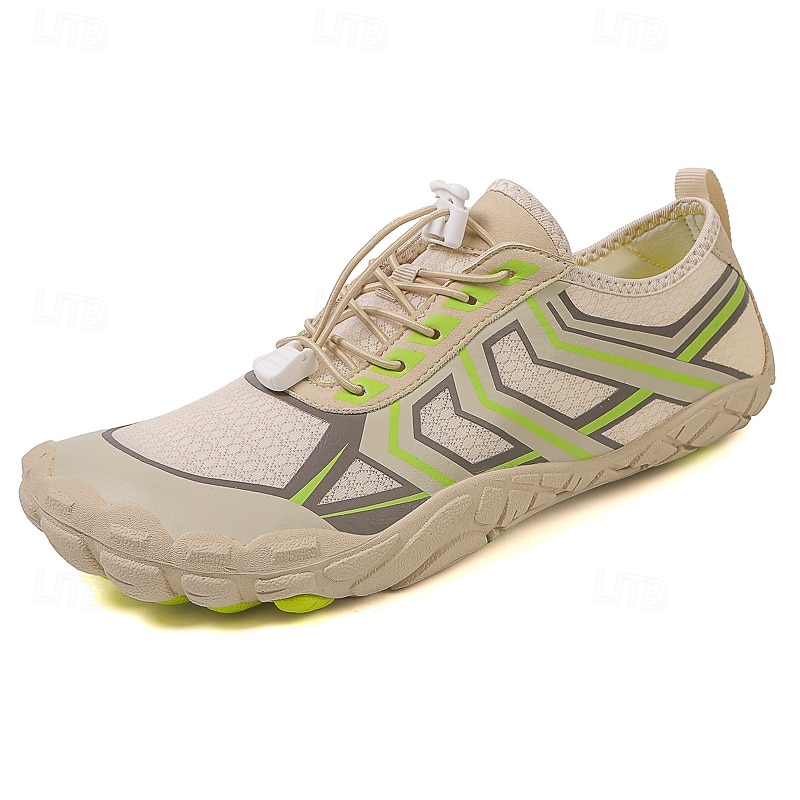 Hombre Zapatillas de deporte zapatos descalzos Antideslizantes Barranquismo Casual Cuero PU Malla Transpirable Cómodo Antideslizante Cordones Negro / Rojo Negro Azul Real Verano Primavera 2026 - $32.99 –P2