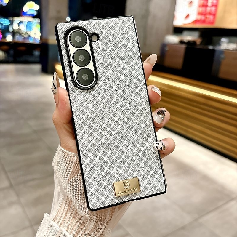 τηλέφωνο tok Για Samsung Galaxy Z Fold 7 Z Διπλώστε 6 Z Fold 5 Z Fold 4 Z Fold 3 Πίσω Κάλυμμα Ανθεκτική σε πτώσεις Ρετρό TPU PU δέρμα 2025 - $22.99 –P6