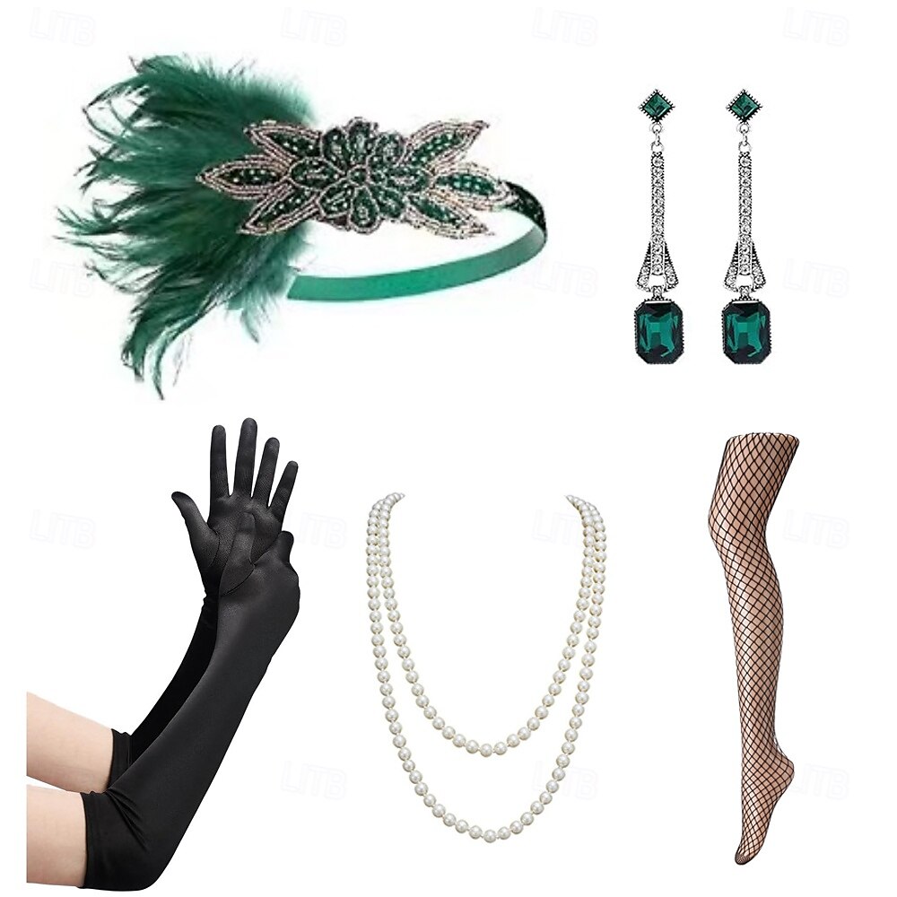 1920s The Great Gatsby Flapper Headband The Great Gatsby Feather Retro Sparkling Glitter Crystal / Rhinestone Women's Carnival Valentine's Day Masquerade Party Evening Wear Masquerade Festival Adults' 2025 - $21.99 –P7