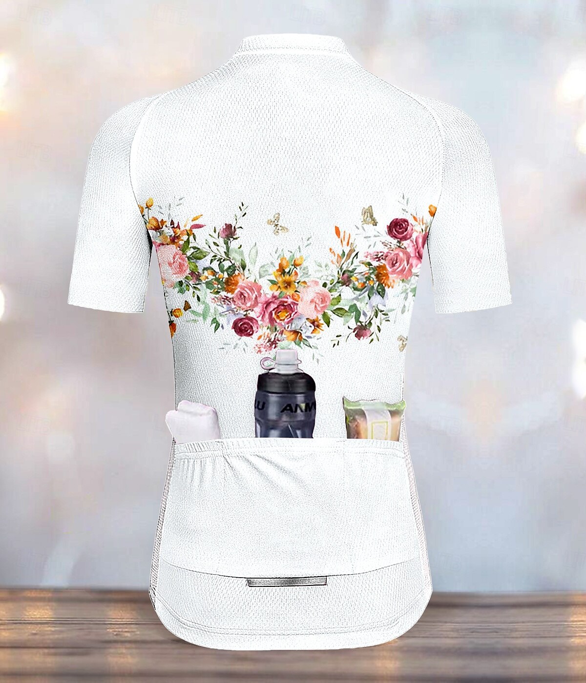 Femmes Maillot de cyclisme Graphique Motif Floral Manche Courte Cyclisme Maillot Top avec 3 poches arrière Écran solaire Résistant aux UV Séchage Rapide Bandes réfléchissantes Des sports Blanche de 2025 ? $30.99 –P2