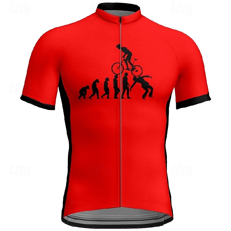 Men's Cycling Jersey Short Sleeve Bike Tee Tshirt Jersey with 3 Rear Pockets Mountain Bike MTB Breathable Quick Dry Anatomic Design Wicking Yellow Red Blue Graphic Sports Clothing Apparel 2025 - $23.19 –P1