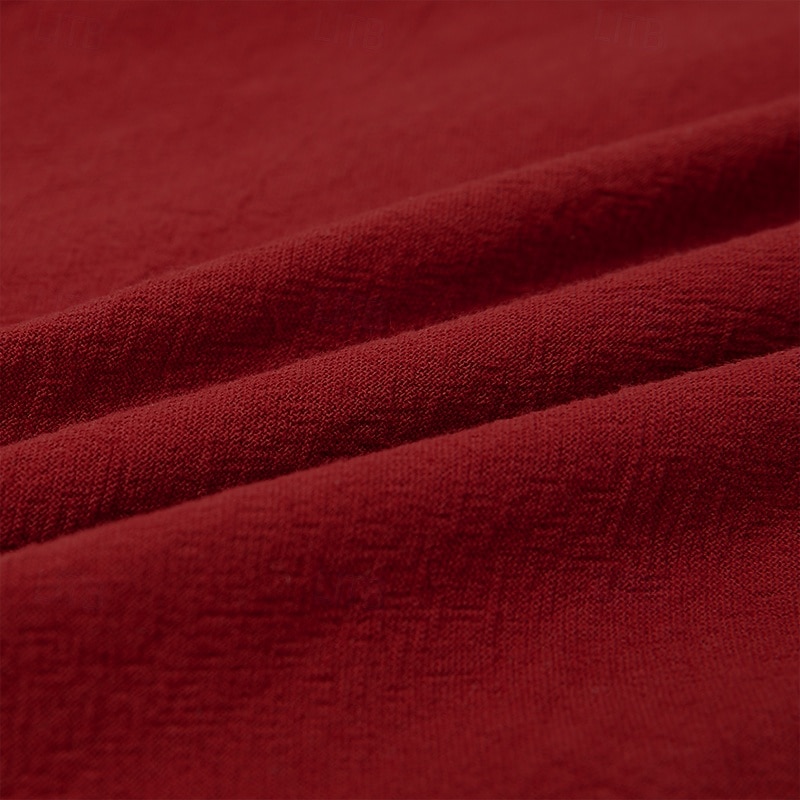 Per uomo Pantaloni di Lino Pantaloni Pantaloni Estivi Ricamato Coulisse Elastico in vita Fiori Comodità Traspirante Lunghezza intera All'aperto Casuale Ferie Moda Retrò Vintage Rosso del 2026 a $13.49 –P6