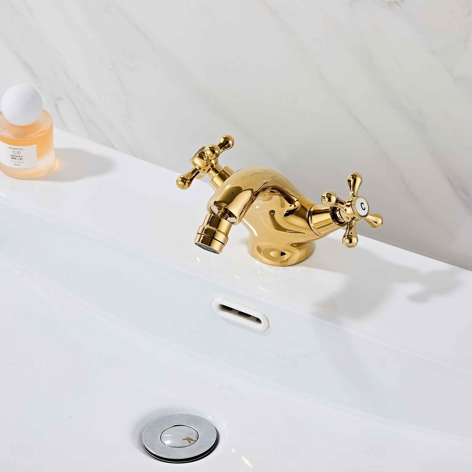 Robinet de lavabo - Classique Électroplaqué Ensemble central Deux poignées un trouBath Taps de 2025 ? $105.99 –P5