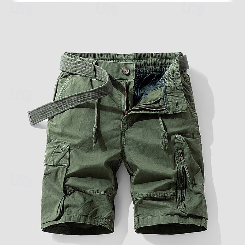 Per uomo Pantaloncini cargo Shorts Pantaloncini Estivi Coulisse Elastico in vita Multi-tasche Semplice Comodità Indossabile Lunghezza al ginocchio All'aperto Sport Quotidiano Moda Casual Nero Cachi del 2025 a $34.99 –P14