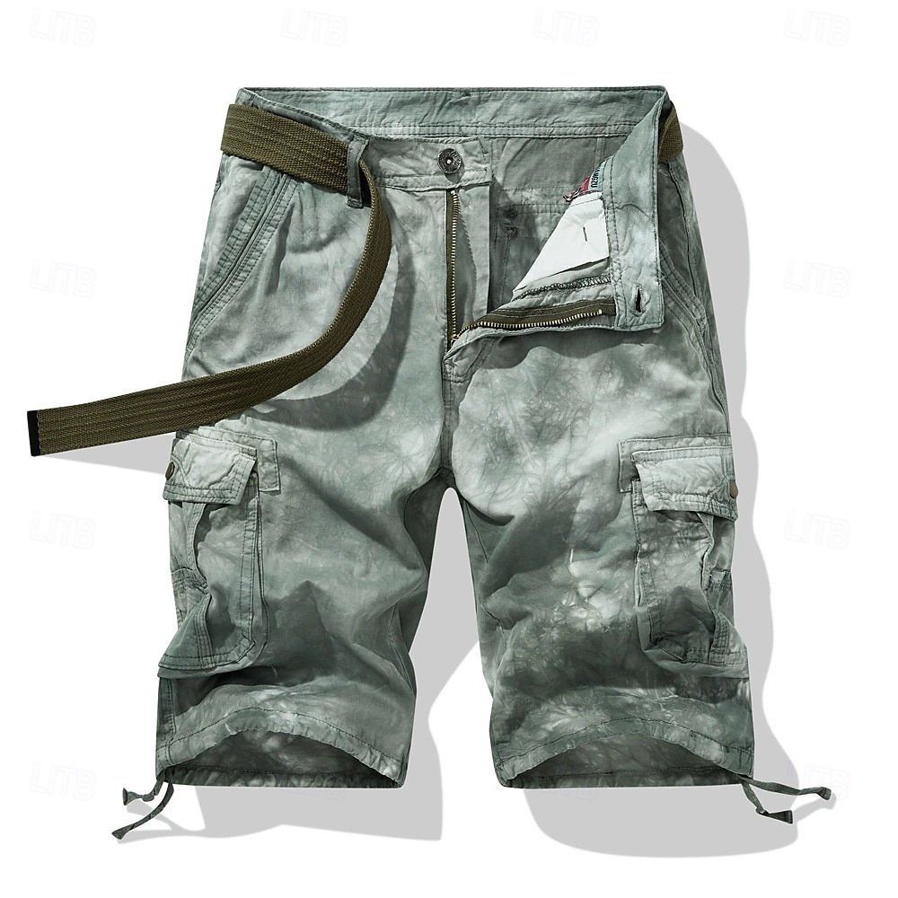 Herren Cargo-Shorts Outdoor Shorts Camping-Shorts Shorts Freizeitshorts Mehrere Taschen Gerader Schnitt Batik Tarnung Feuchtigkeitsableitend tragbar Knielang Outdoor Lässig Täglich Mode Klassicher 2025 - $27.99 –P6