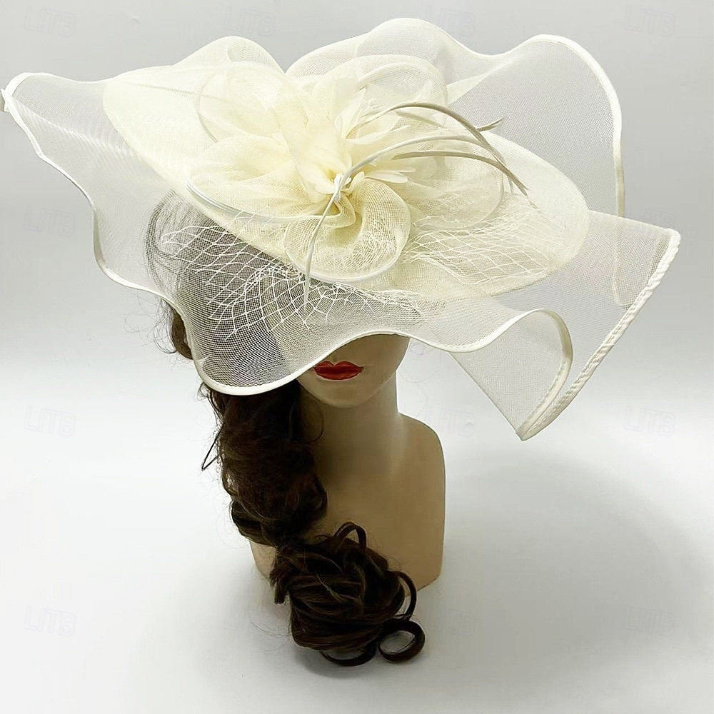 Headdress Sinamay Fedora Hat Wedding Evening Party Tea Party Horse Race Cocktail Vintage Cute With Feather Headpiece Headwear 2026 - $38.99 –P4